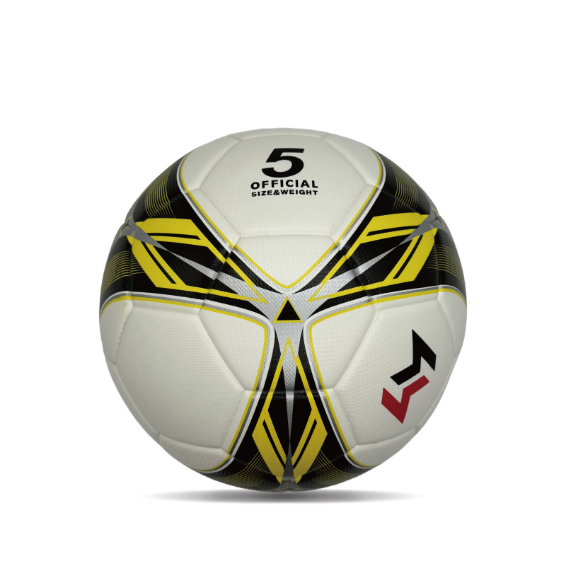 Diamond Pu Leather Professional Soccer Ball Tamanho oficial 5 Custom colorido unissex Treinamento durável Futebol