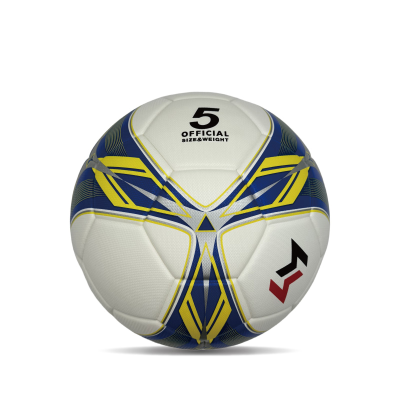 Diamond Pu Leather Professional Soccer Ball Tamanho oficial 5 Custom colorido unissex Treinamento durável Futebol