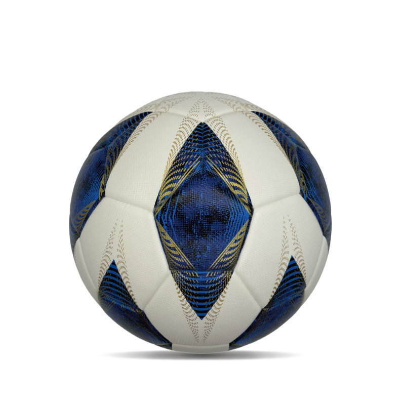 Diamond Pu Leather Professional Soccer Ball Tamanho oficial 5 Custom colorido unissex Treinamento durável Futebol